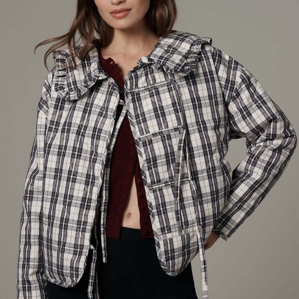 Maeve Hazel Quilted Plaid Jacket - Picture 2 of 6